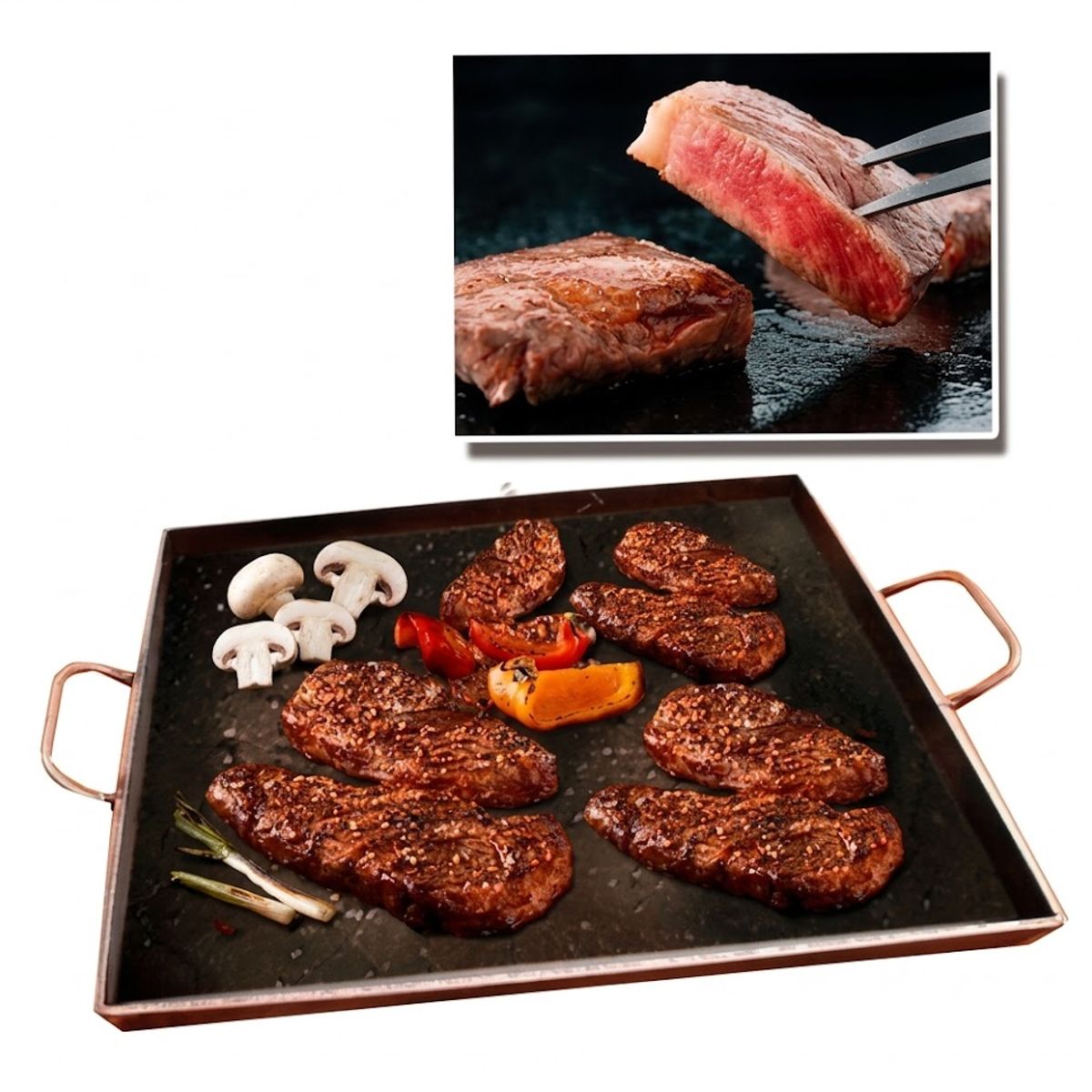 GENERICO - Plancha Churrasquera 45x45 cm Fierro espesor 5mm
