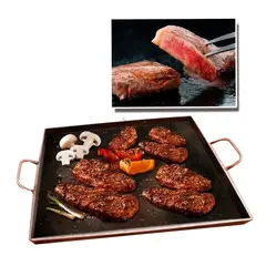 GENERICO - Plancha Churrasquera 45x45 cm Fierro espesor 5mm