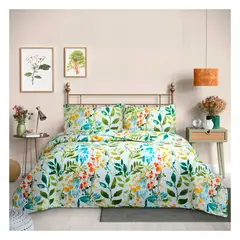 GENERICO - Kit X 2 Cubrecama Quilt Reversible Flowers Collection Selvatico Martiné