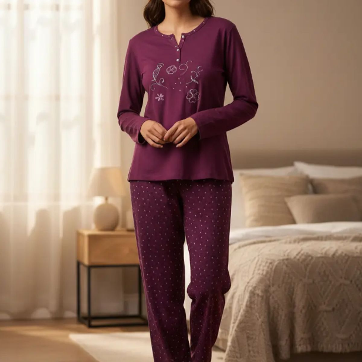 AGW - Pijama Mujer Largo Diseño