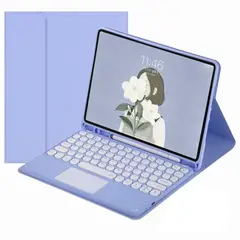 PUREPOWER - Funda Con Teclado inalámbrico español de touchpad para Lenovo Tab M11 y K11 2024 11 Pulgadas