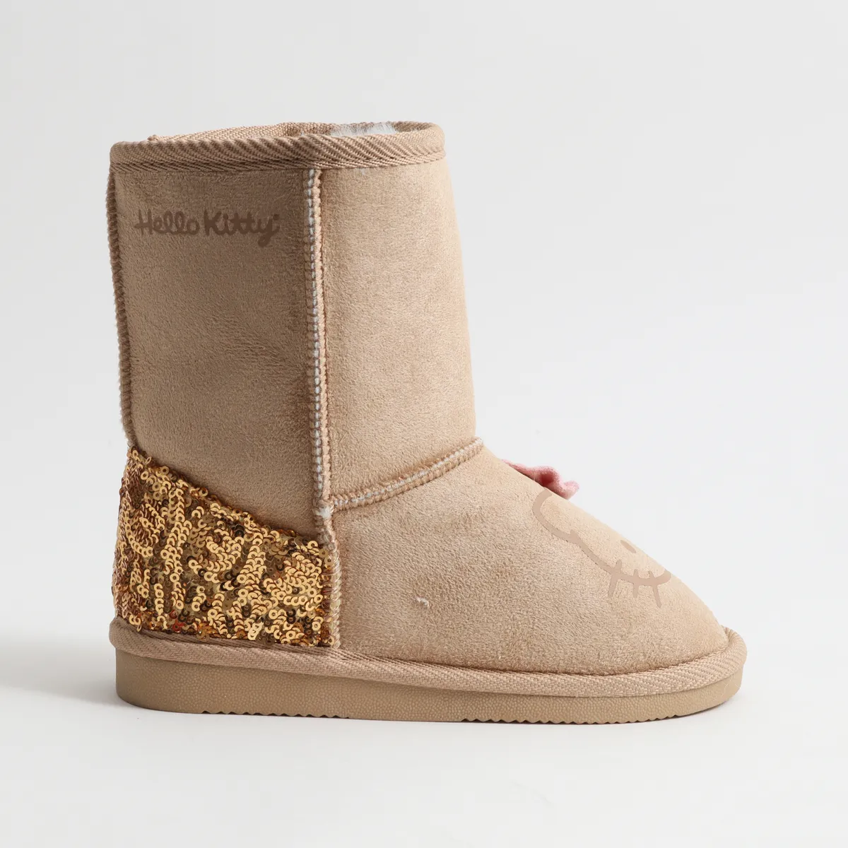 HELLO KITTY - Bota Niña Chiporro Lentejuelas Beige Hello Kitty