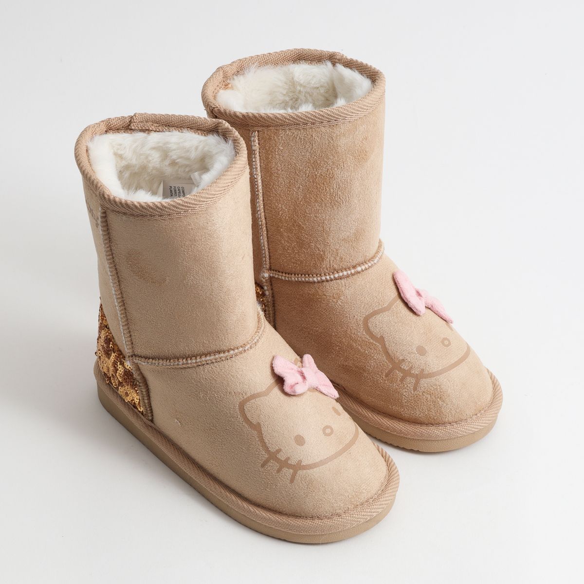 HELLO KITTY - Bota Niña Chiporro Lentejuelas Beige Hello Kitty