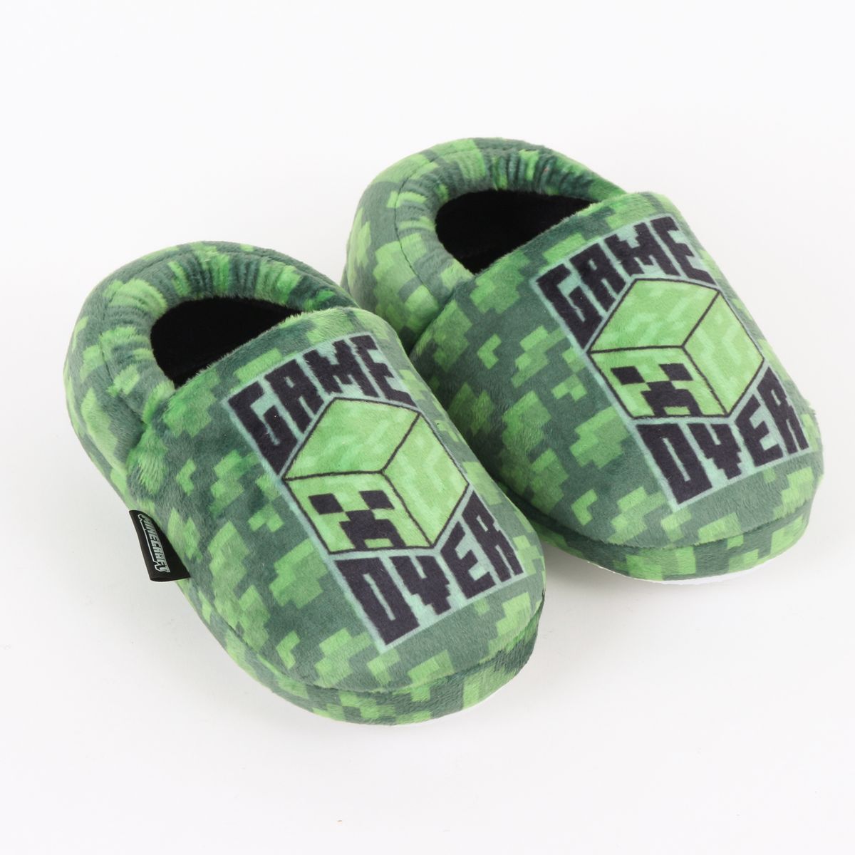 MINECRAFT - Pantufla Niño Full Print Game Over Verde Minecraft