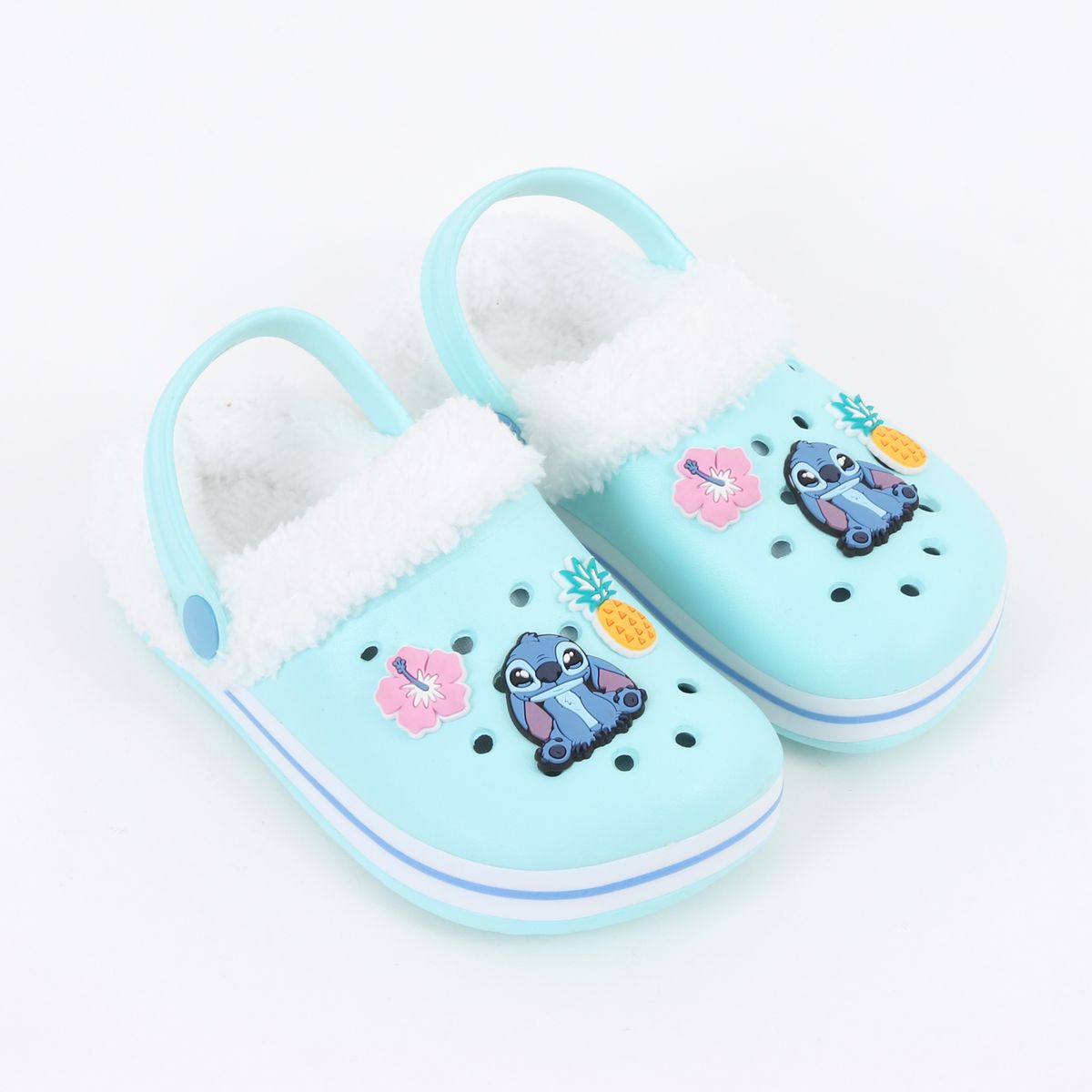 DISNEY - Zueco de Eva Niña Chiporro Pins Lilo & Stitch Celeste Disney