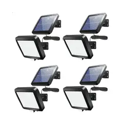 GENERICO - Focos Solares Potentes 250 Watts Carcasa Negro Luz Blanco Frío Labg