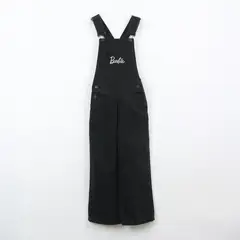 BARBIE - Jardinera Niña Denim Negro Logo