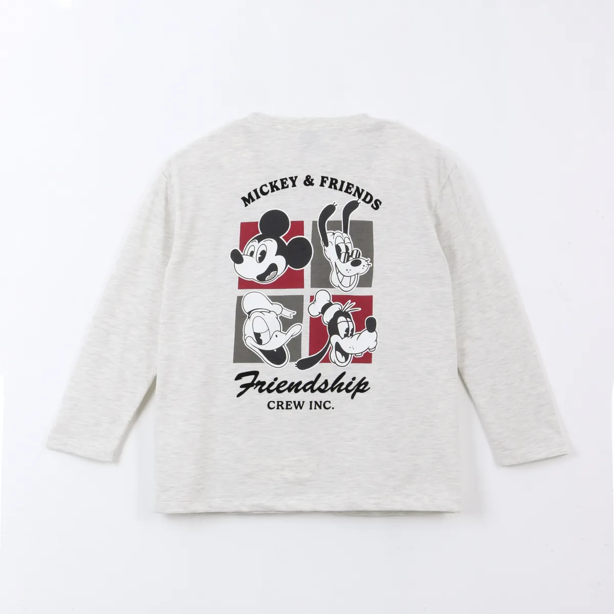 DISNEY - Polera Manga Larga Back Print Mickey Gris Disney