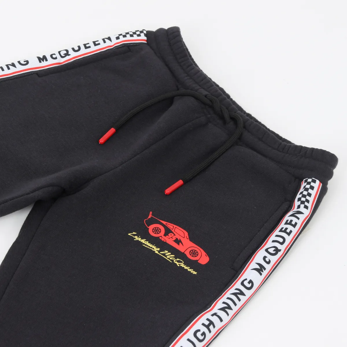 DISNEY - Pantalón de Buzo Niño Banda Lateral Rayo McQueen Azul Disney