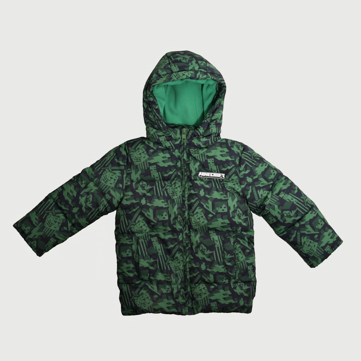 MINECRAFT - Parka Niño Full Print Personajes Verde Minecraft
