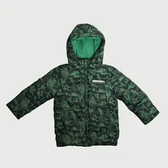 MINECRAFT - Parka Niño Full Print Personajes Verde
