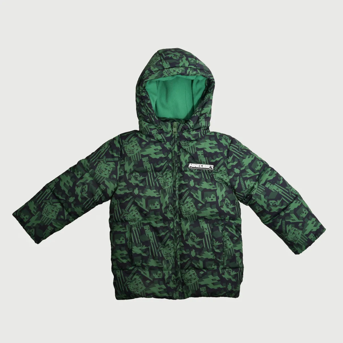 MINECRAFT - Parka Niño Full Print Personajes Verde Minecraft
