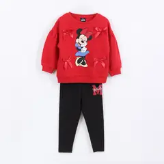 DISNEY - Conjunto Niña Cintas Minnie Mouse Rojo