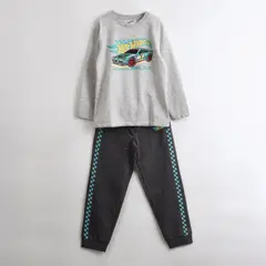 HOT WHEELS - Pijama Manga Larga Niño Auto Gris
