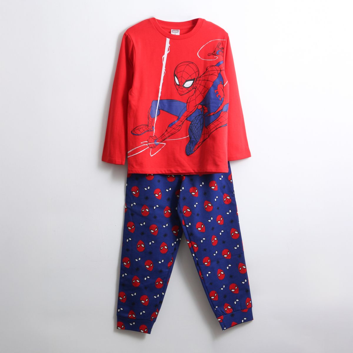 MARVEL - Pijama Manga Larga Spiderman Webb Swing Rojo Marvel