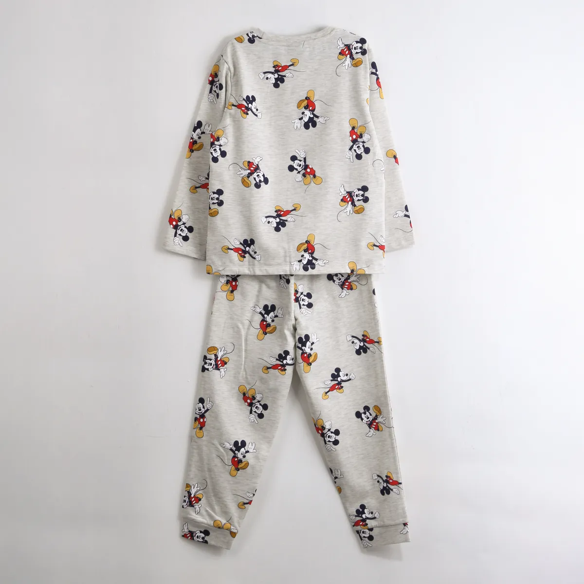 DISNEY - Pijama Manga Larga Niño Full Print Mickey Gris Disney