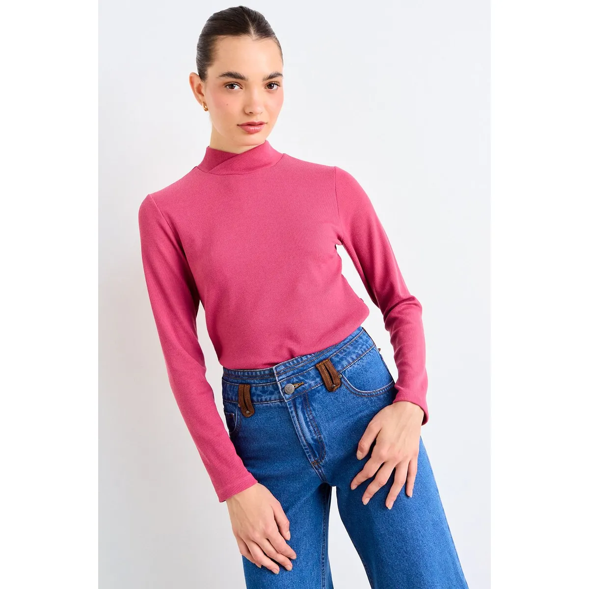 IO - Polera Lisa Mujer Rosa Io