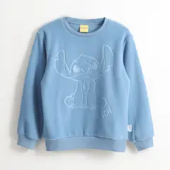DISNEY - Polar Niña Diseño Frontal Lilo & Stitch Celeste