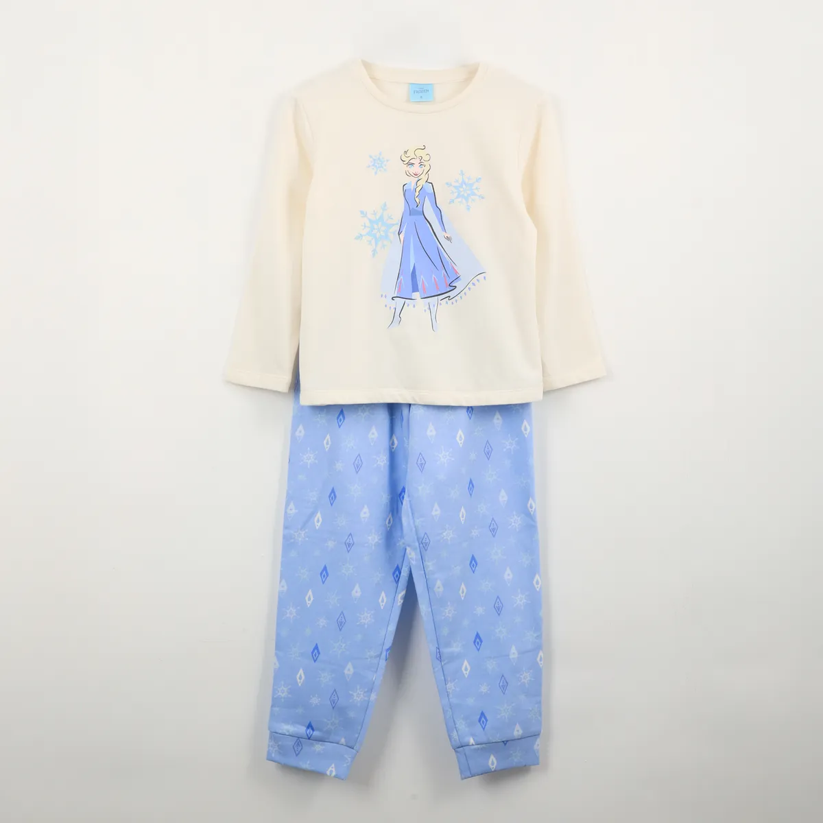 DISNEY - Pijama Manga Larga Elsa Frozen Beige Disney