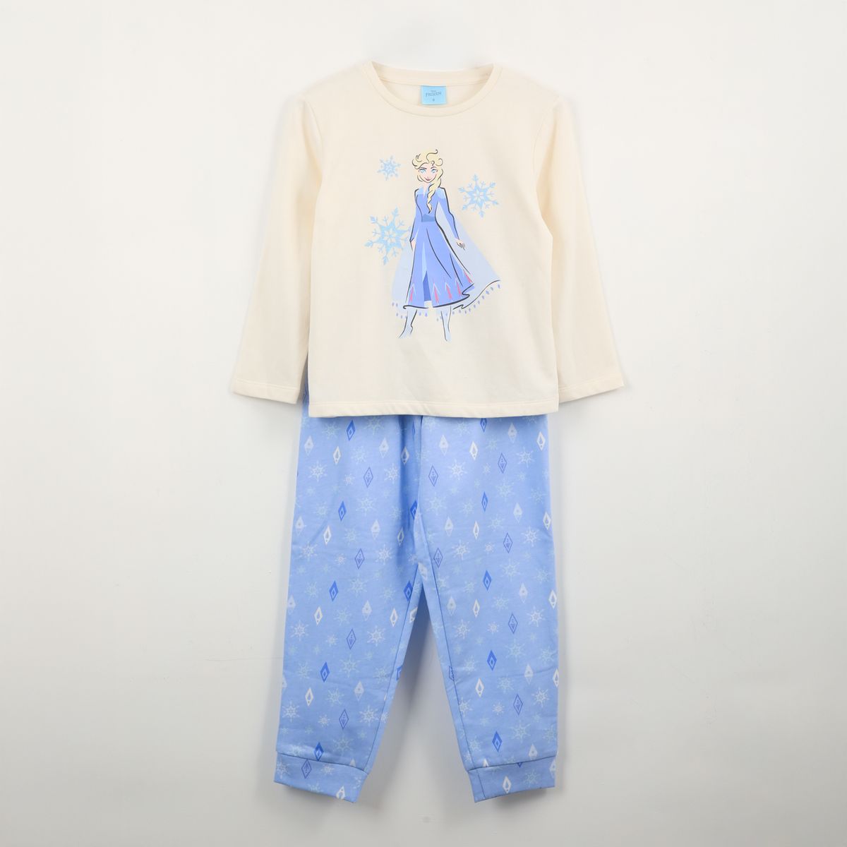 DISNEY - Pijama Manga Larga Elsa Frozen Beige Disney