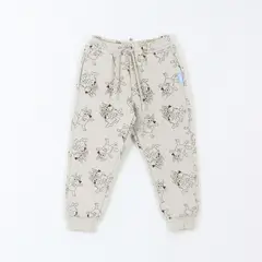 BLUEY - Pantalón de Buzo Niño Full Print Lineal Beige