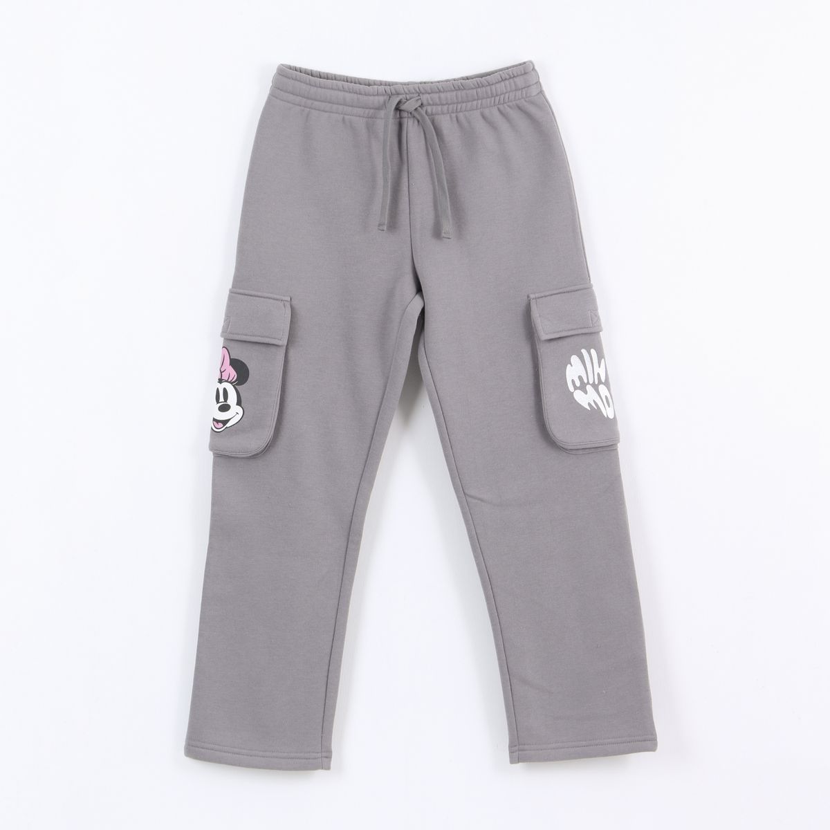 DISNEY - Pantalón de Buzo Niña Cargo Minnie Gris Disney