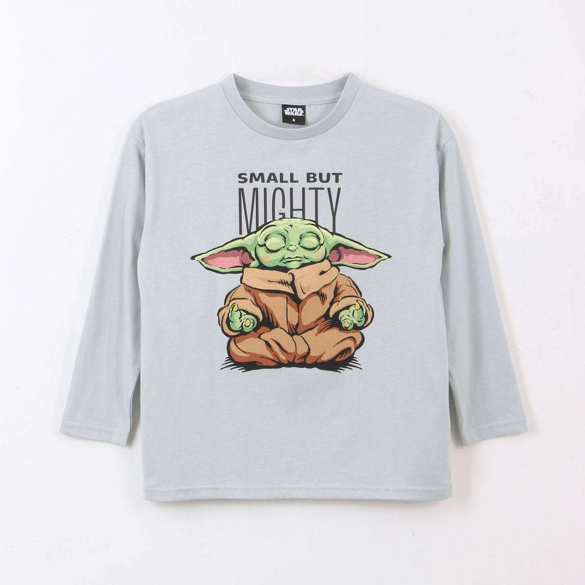 STAR WARS - Polera Manga Larga Niño Small But Mighty Gris Star Wars