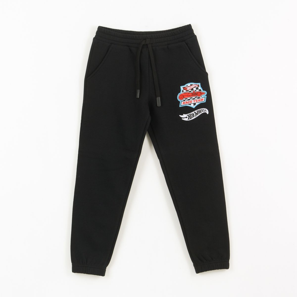HOT WHEELS - Pantalón de Buzo Niño Race Team Negro Hot Wheels