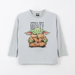 STAR WARS - Polera Manga Larga Niño Small But Mighty Gris