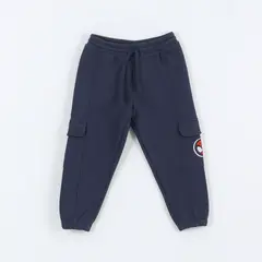 MARVEL - Pantalón de Buzo Niño Cargo Spidey Azul Marino