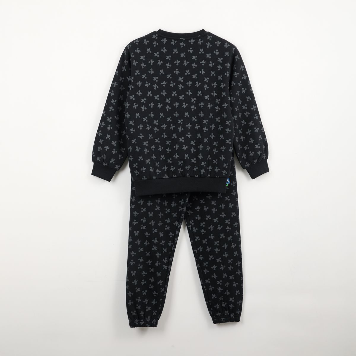 MINECRAFT - Conjunto Buzo Niño Full Print Creeper Face Negro Minecraft