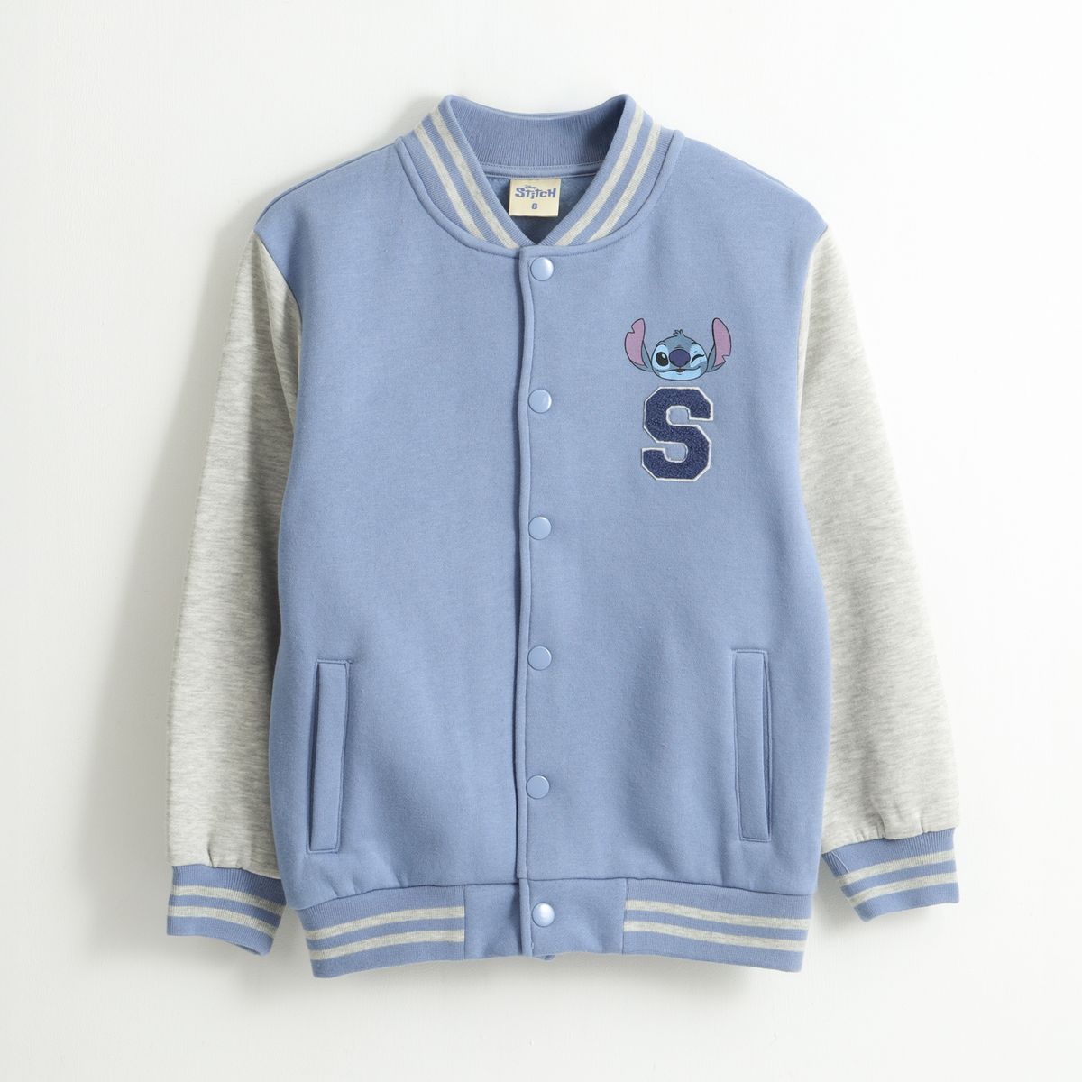 DISNEY - Chaqueta Niña Bomber College Lilo & Stitch Celeste Disney