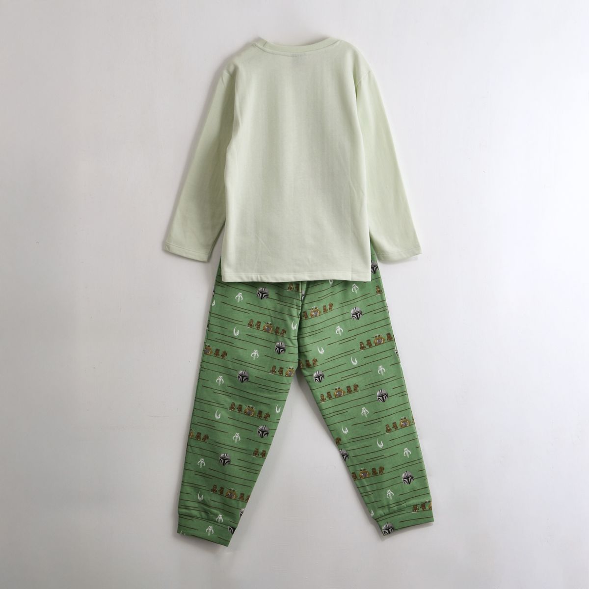 STAR WARS - Pijama Manga Larga Niño Grogu Verde Star Wars