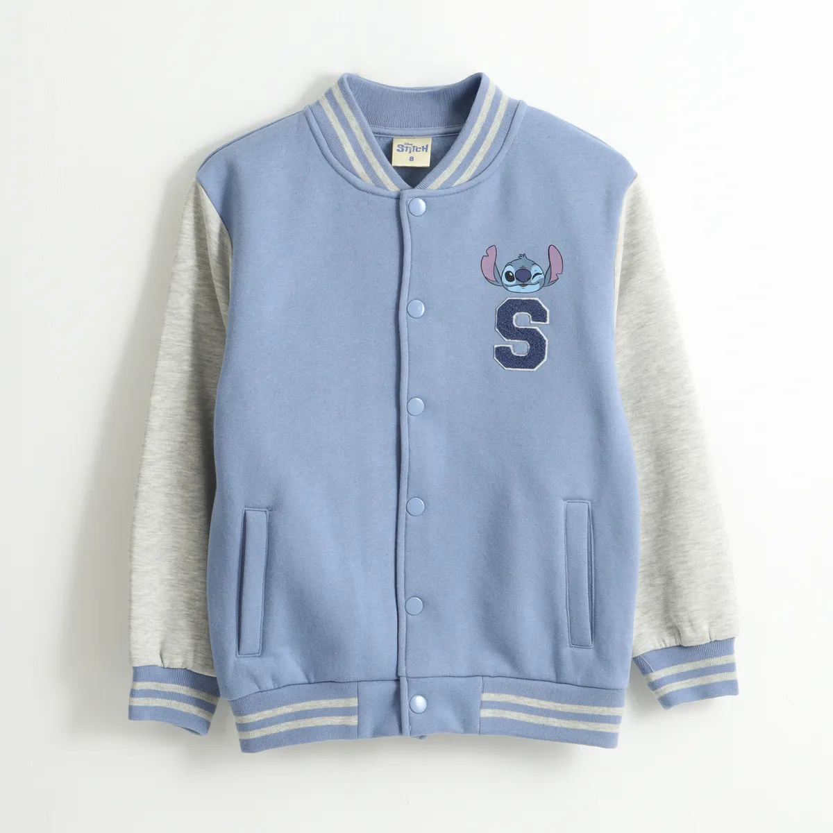 DISNEY - Chaqueta Niña Bomber College Lilo & Stitch Celeste Disney