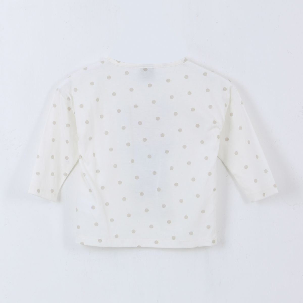 DISNEY - Polera Manga Larga Niña Moño Minnie Blanco Disney