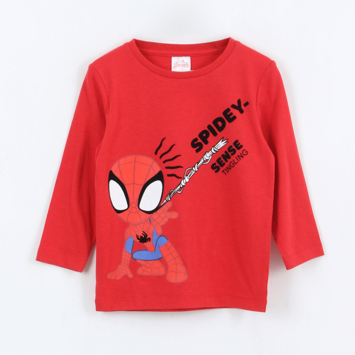 MARVEL - Polera Manga Larga Niño Spidey Rojo Marvel