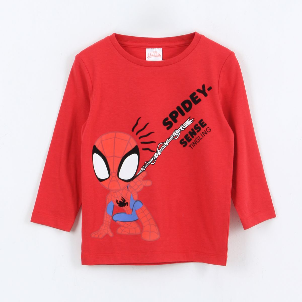 MARVEL - Polera Manga Larga Niño Spidey Rojo Marvel
