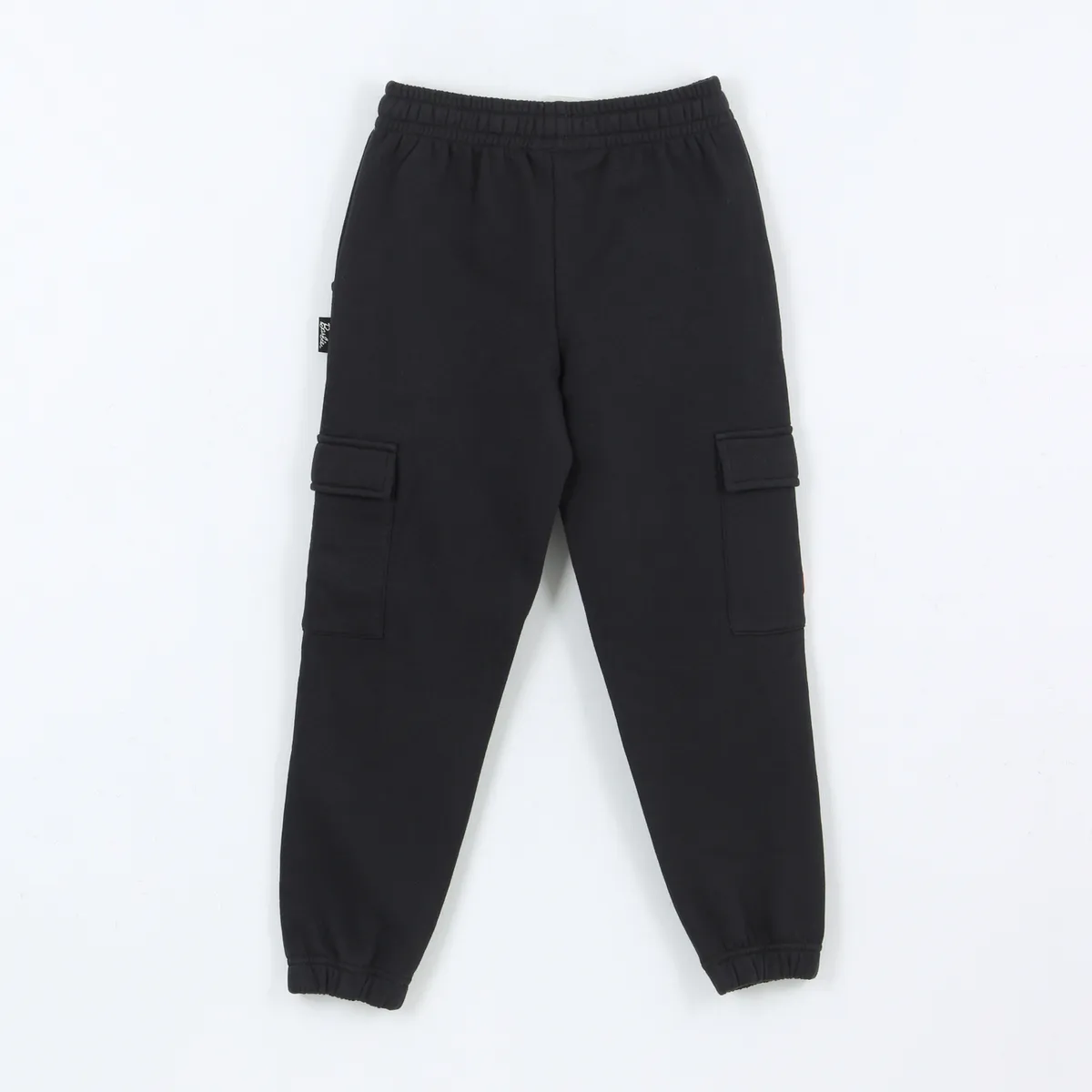 BARBIE - Pantalón de Buzo Niña Cargo Negro Barbie