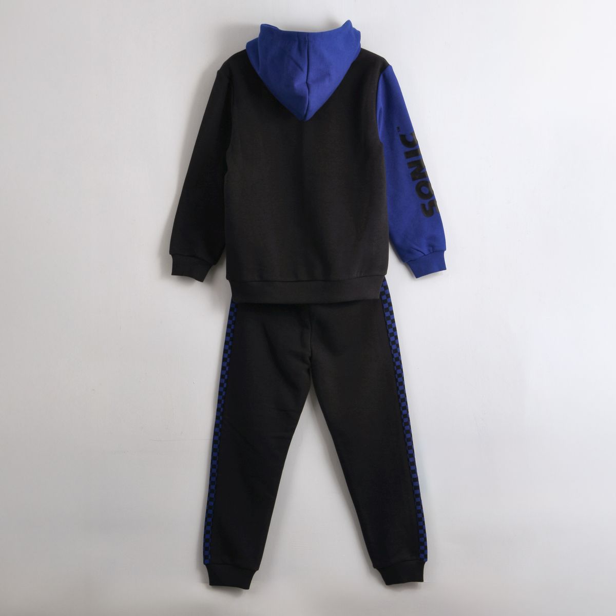 SONIC - Conjunto Buzo Niño Hoodie Gotta Go Fast Negro Sonic