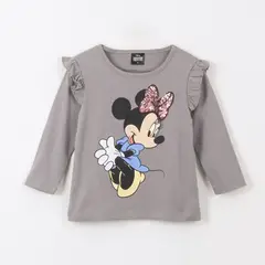 DISNEY - Polera Manga Larga Niña Vuelos Minnie Mouse Gris