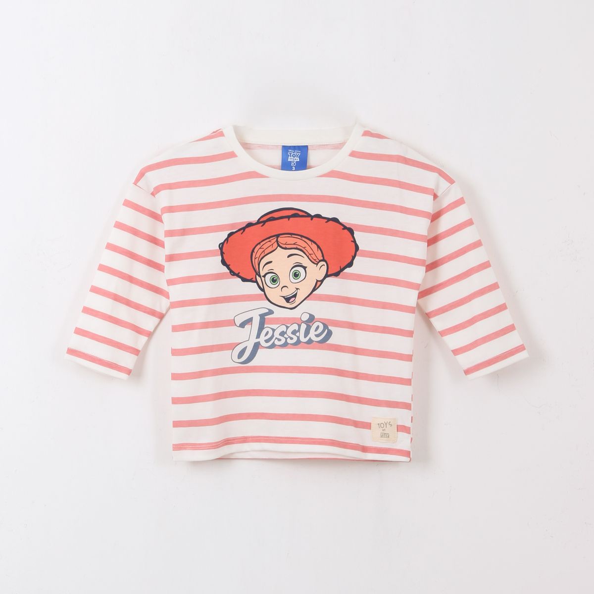 DISNEY - Polera Manga Larga Niña Rayas Jessie Toy Story Blanco Disney