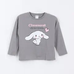 HELLO KITTY - Polera Manga Larga Niña Cinnamoroll Gris