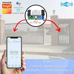 D MOTICA - Abre Portón y Cerraduras Eléctrica - Wifi + Rf - 85 A 250 VAC