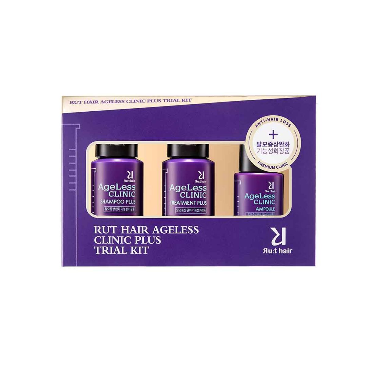 RUT HAIR - Kit Ageless Trial Shampoo, Tratamiento, Ampolla