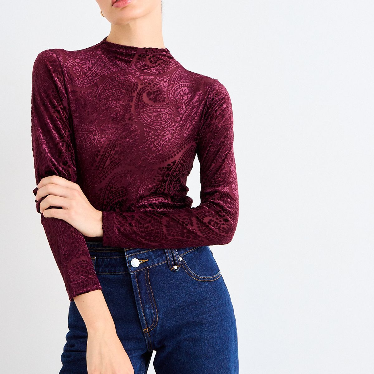 IO - Polera Fantasia Mujer Burdeos Io