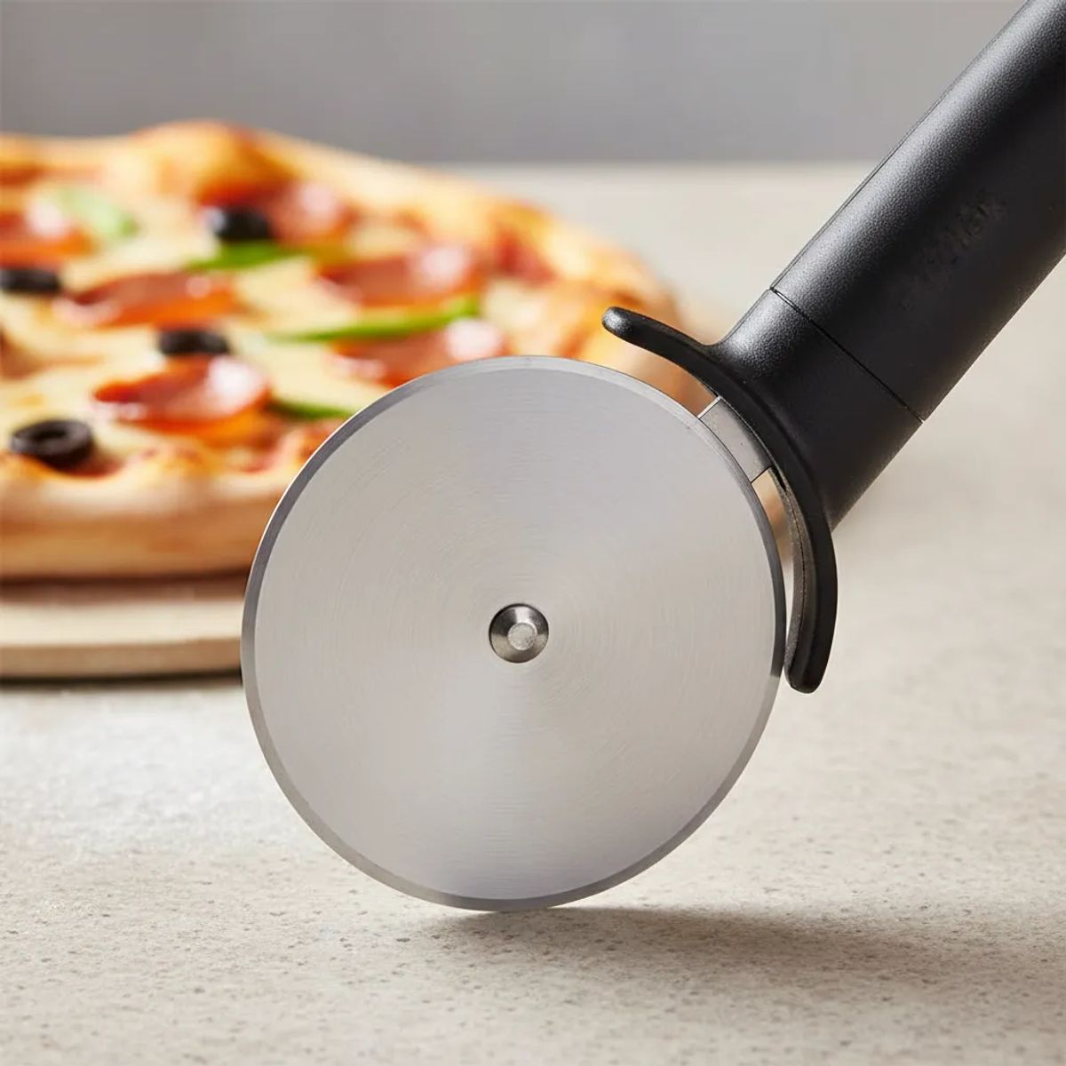 GENERICO - Cortador de pizza 24x7.5 cm acero inoxidable