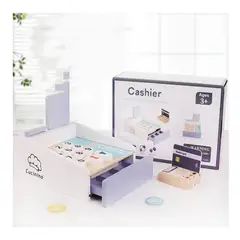 GENERICO - Caja Registradora De Madera Juguete Didáctico Montessori
