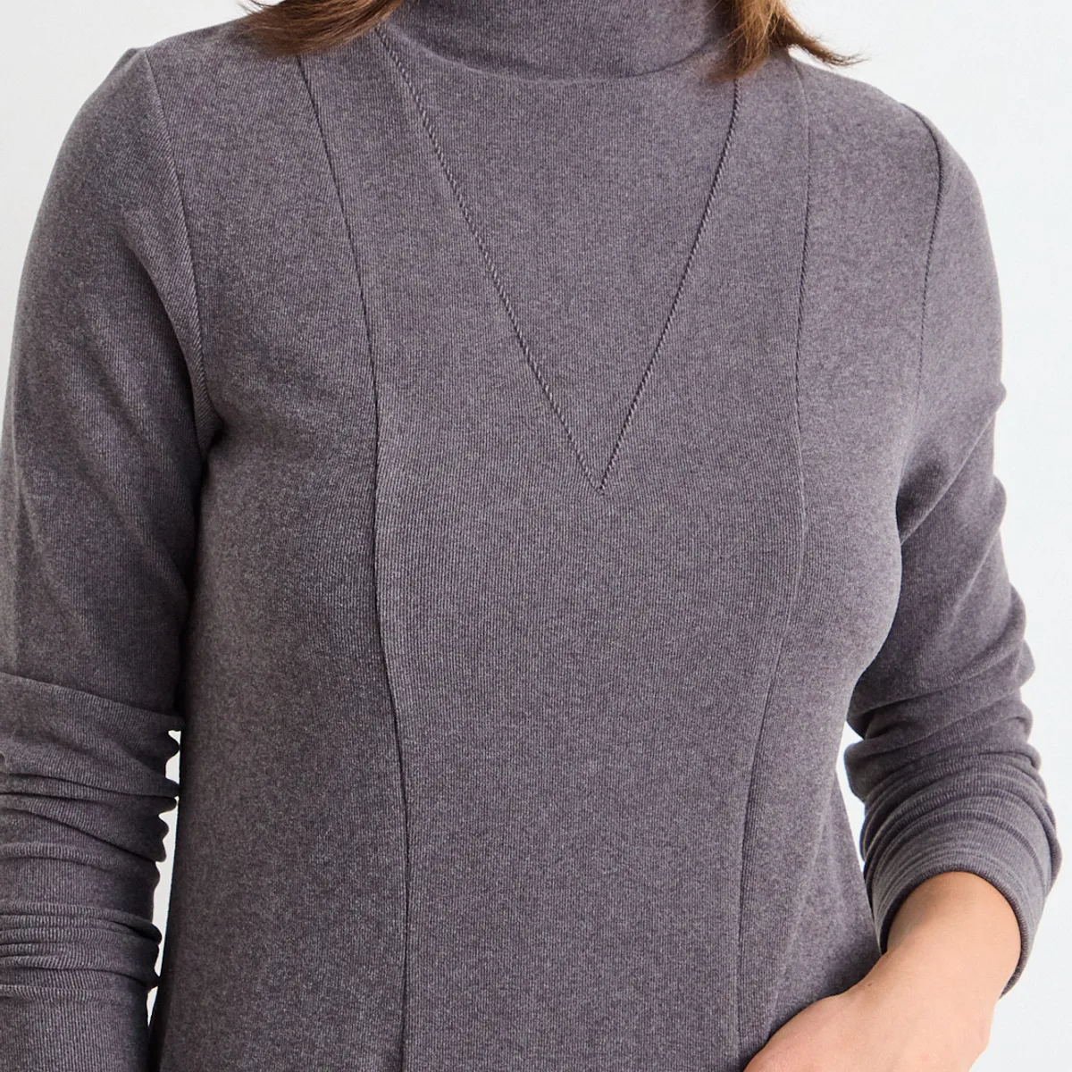 IO - Vestido Liso Mujer Gris Io