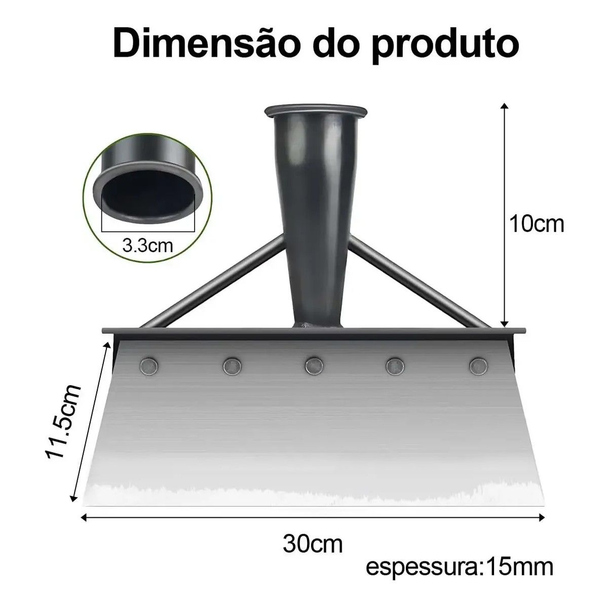 GENERICO - Limpieza De Jardín Exterior Multifuncional 30×11.5×10 Cm BELUG