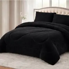 GENERICO - Cubrecamas De Invierno Plush Con Chiporro 1.5 Plazas + Funda